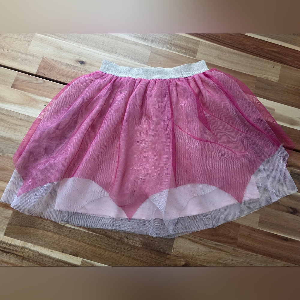 Pink and White Tulle Skirt